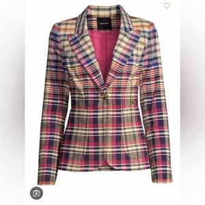 Smythe Duchess Madras Plaid Blazer